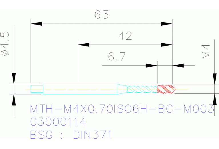 MTH-M4X0.70ISO6H-BC-M003