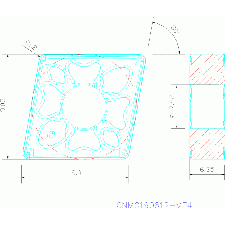 CNMG190612-MF4 TM4000