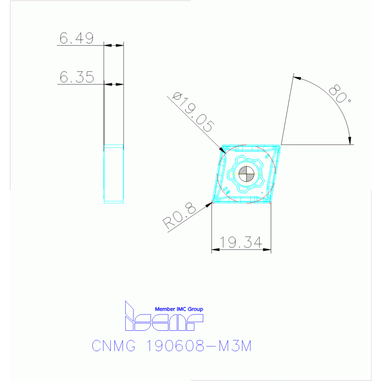 CNMG 190608-M3M IC830
