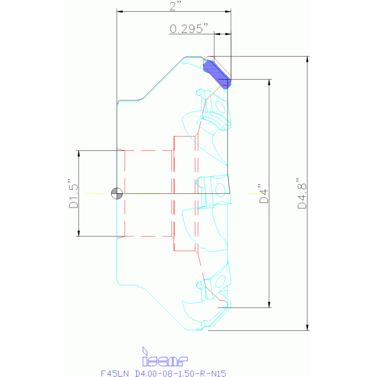 F45LN D4.00-08-1.50-R-N15