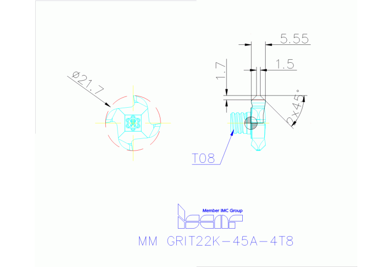 MM GRIT22K-45A-4T8 IC908