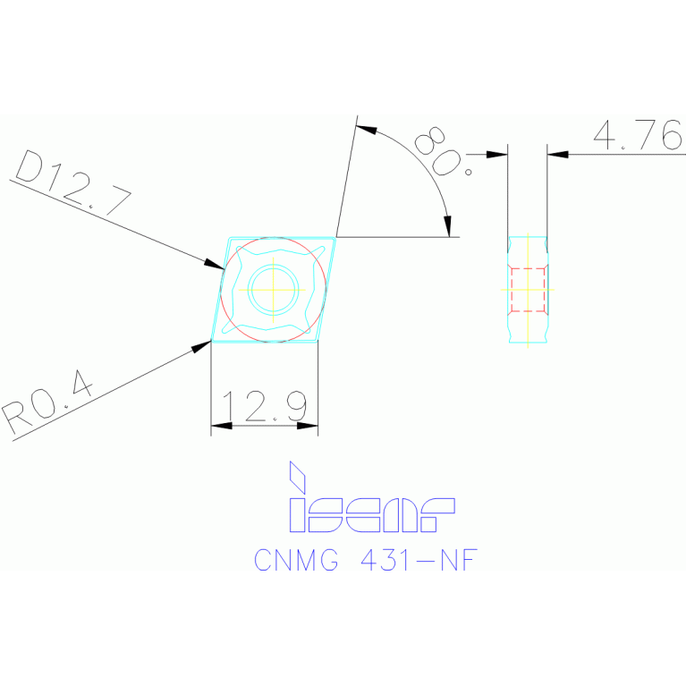 CNMG 120404-NF IC807