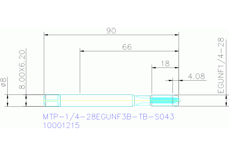 MTP-1/4-28EGUNF3B-TB-S043