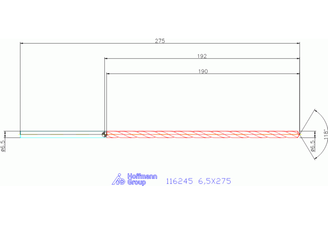 116245 6,5X275