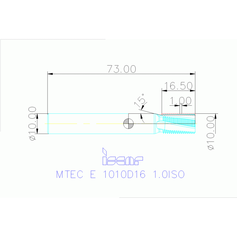 MTEC E 1010D16 1.0ISO IC908