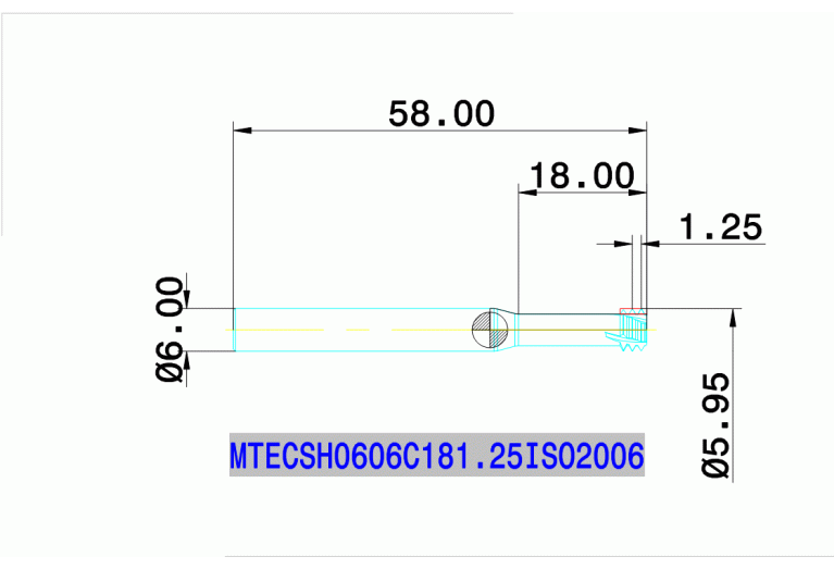 MTECSH 0606C18 1.25ISO IN2006