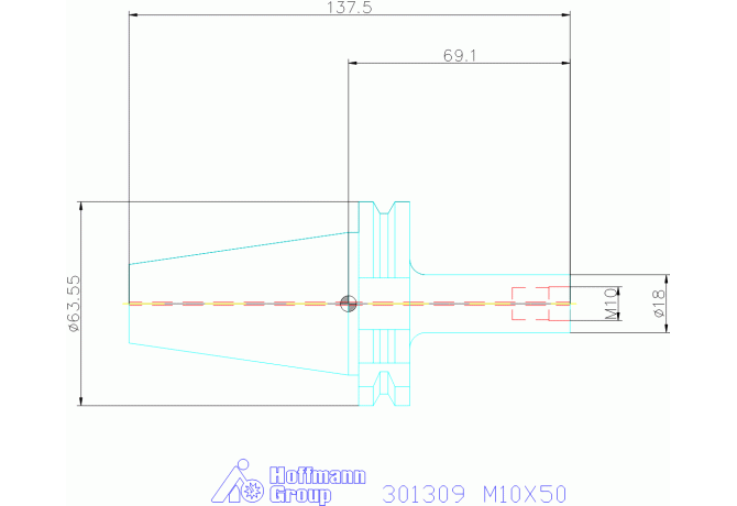 301309 M10X50