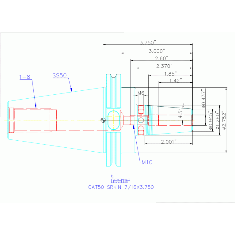 CAT50 SRKIN 7/16X3.750
