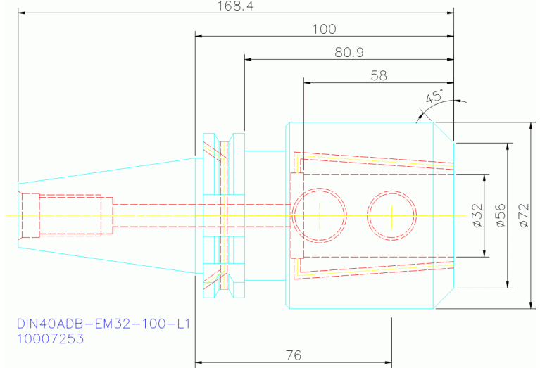 DIN40ADB-EM32-100-L1