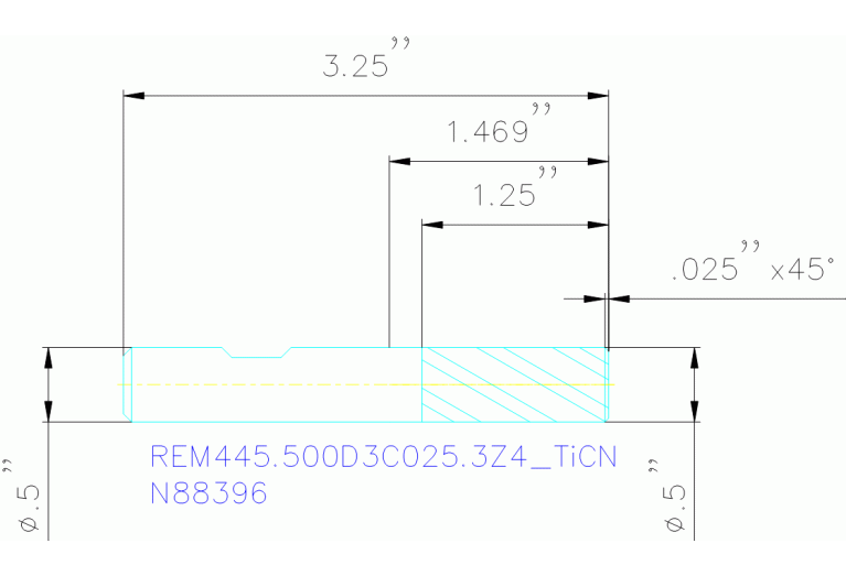 REM445.500D3C025.3Z4 TICN