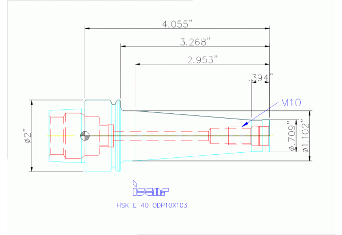 HSK E40 ODP10X103