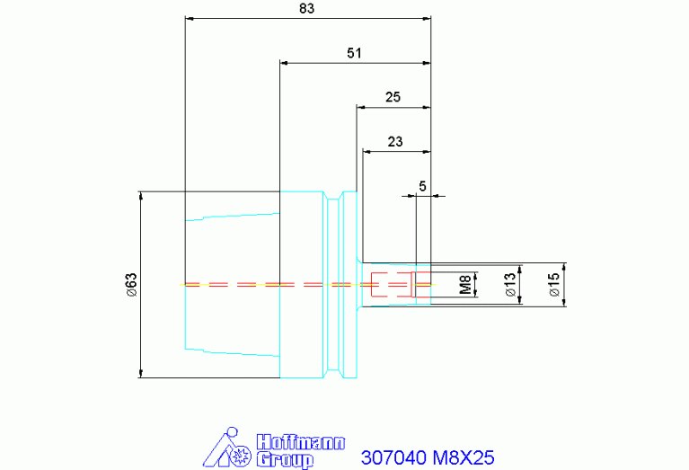 307040 M8X25