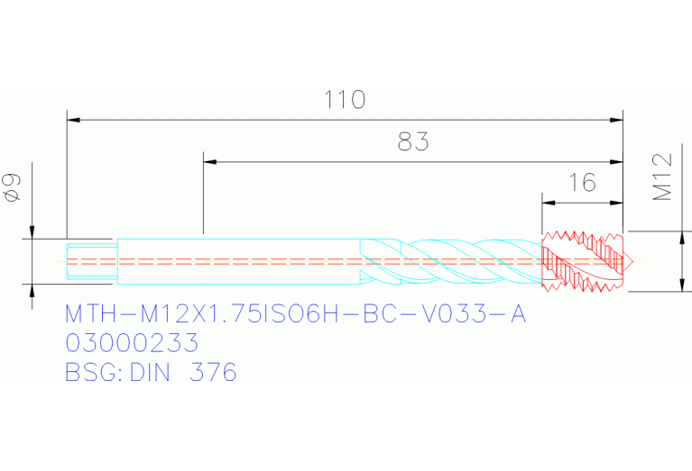 MTH-M12X1.75ISO6H-BC-V033-A