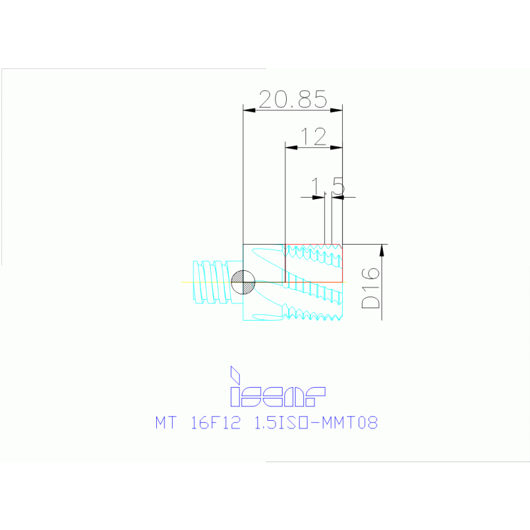 MT 16F12 1.5ISO-MMT08 IC908