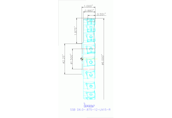 SSB D6.0-.875-12-LN15-R