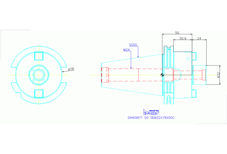 DIN69871 50 SEM32X78X50C