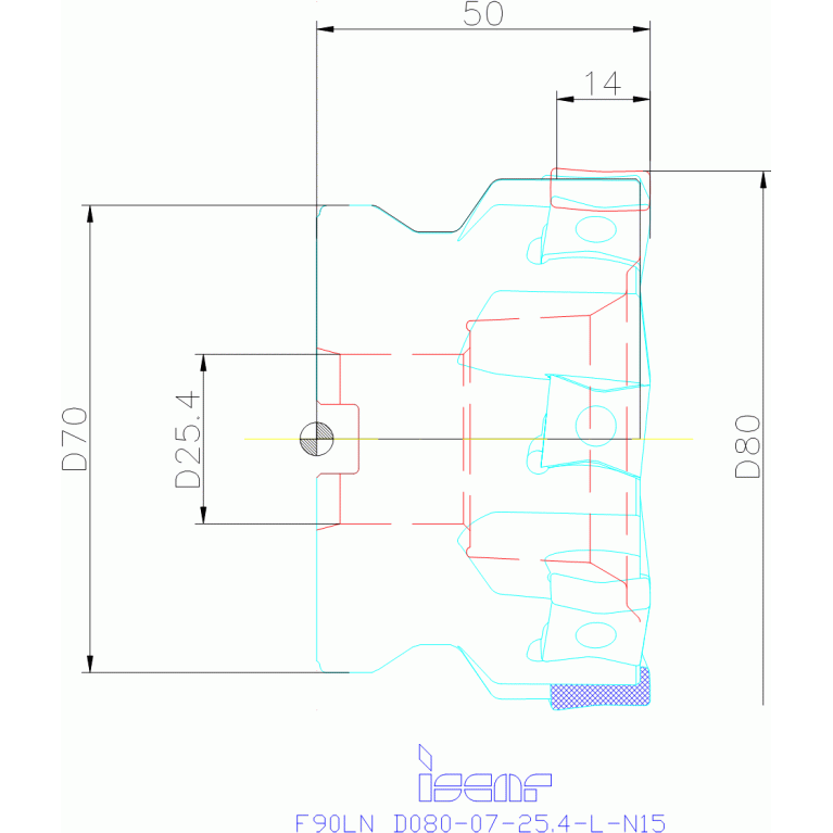 F90LN D080-07-25.40-L-N15