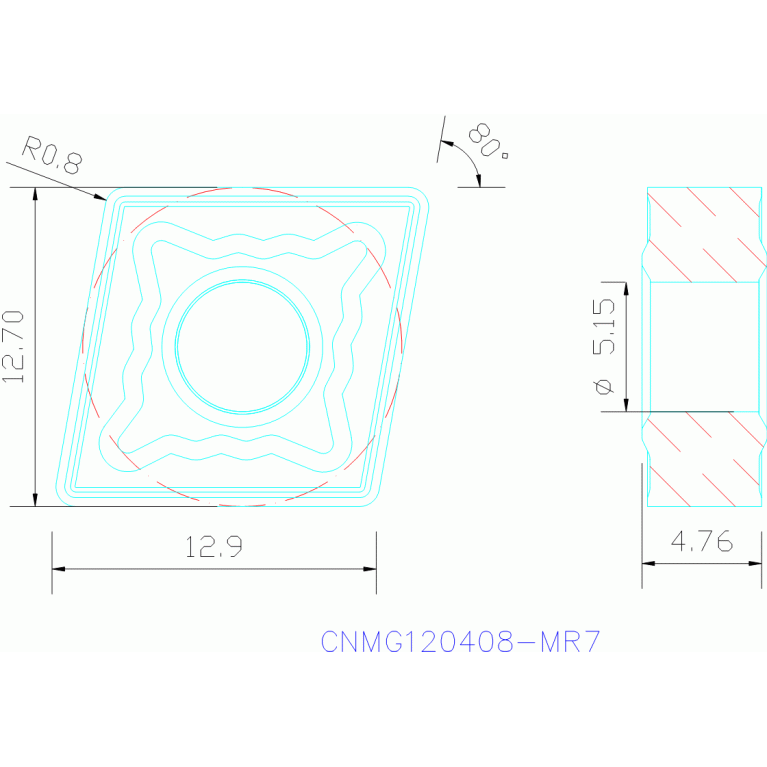 CNMG120408-MR7 TM4000