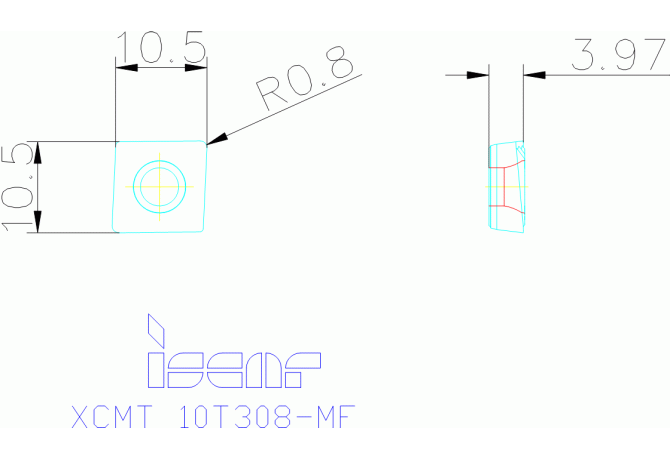 XCMT 10T308-MF IC908