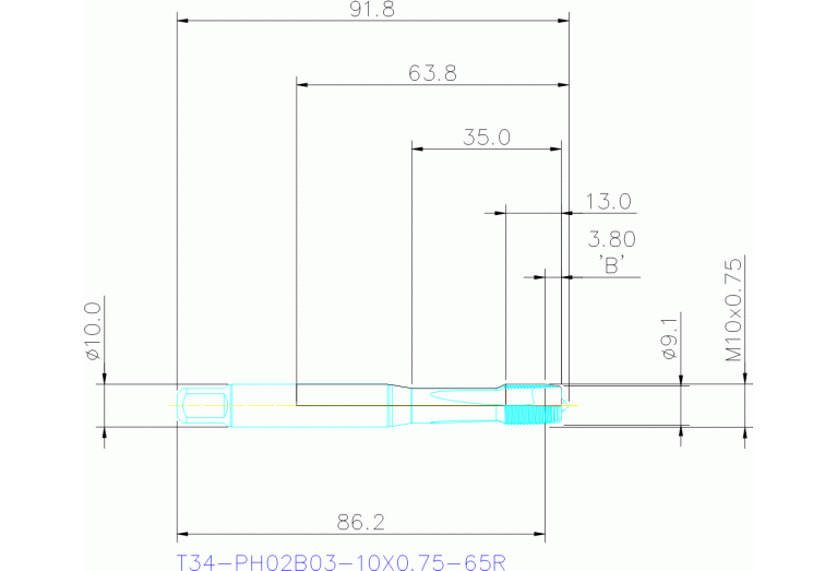 T34-PH02B03-10X0.75-65R