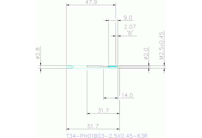 T34-PH01B03-2.5X0.45-63R