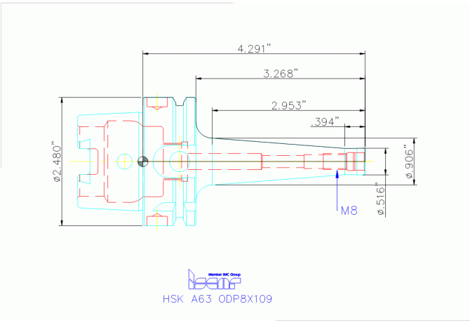 HSK A63 ODP8X109