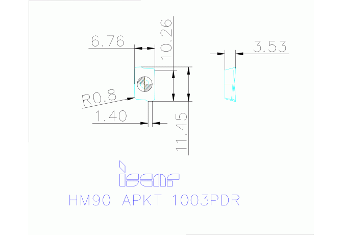 HM90 APKT 1003PDR IC4050