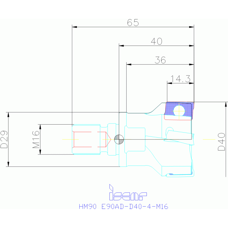 HM90 E90AD-D40-4-M16