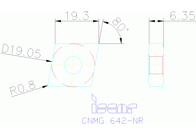 CNMG 190608-NR IC8250