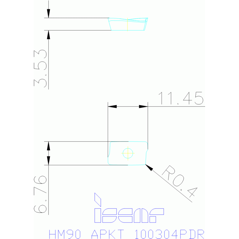 HM90 APKT 100304PDR IC908