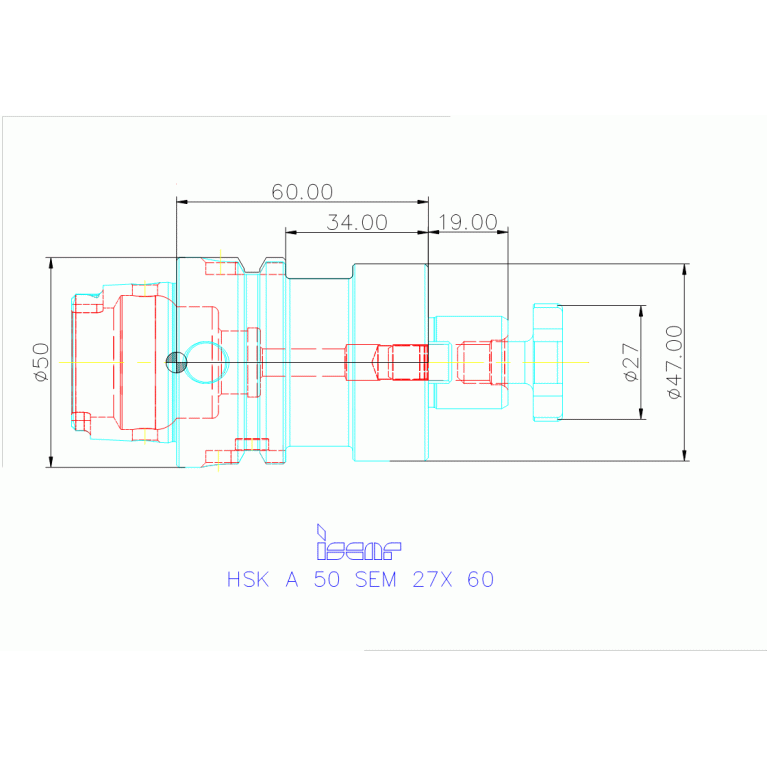 HSK A 50 SEM 27X 60