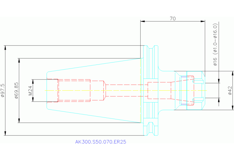 AK300.S50.070.ER25