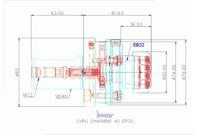 GYRO DIN69880 40 ER32