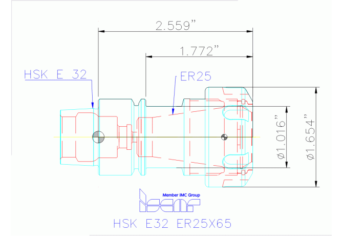 HSK E32 ER25X65