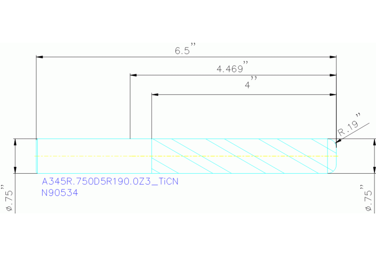 A345R.750D5R190.0Z3 TICN
