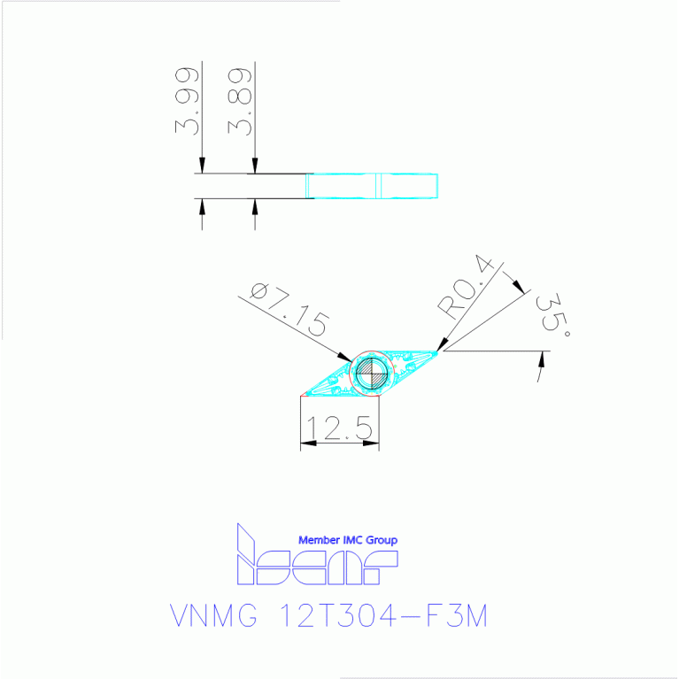 VNMG 12T304-F3M IC806