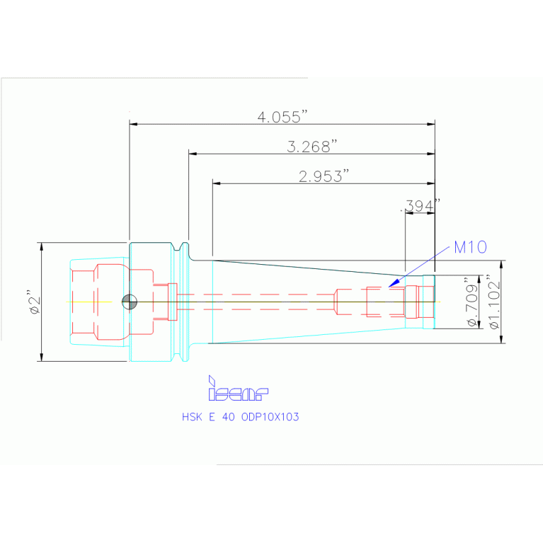 HSK E40 ODP10X103