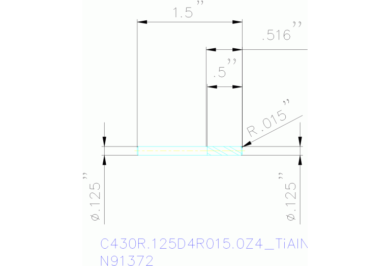 C430R.125D4R015.0Z4 TIALN