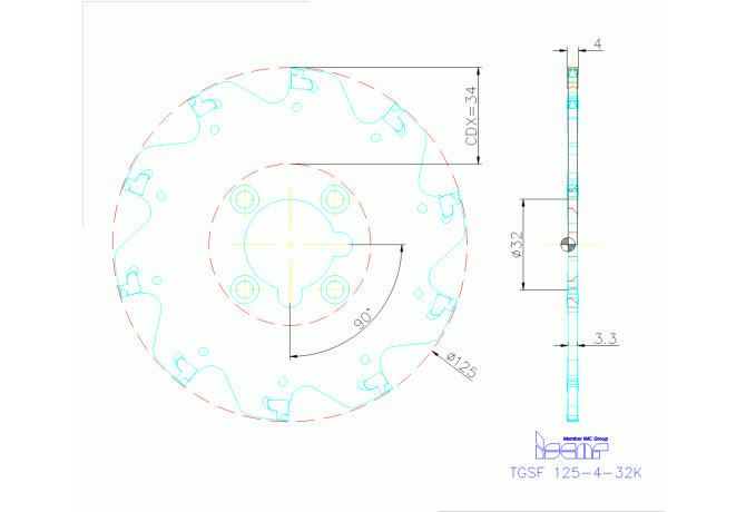 TGSF 125-4-32K