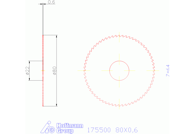 175500 80X0,6