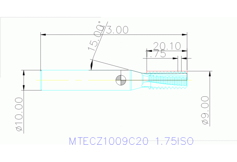 MTECZ 1009C20 1.75ISO IN2005