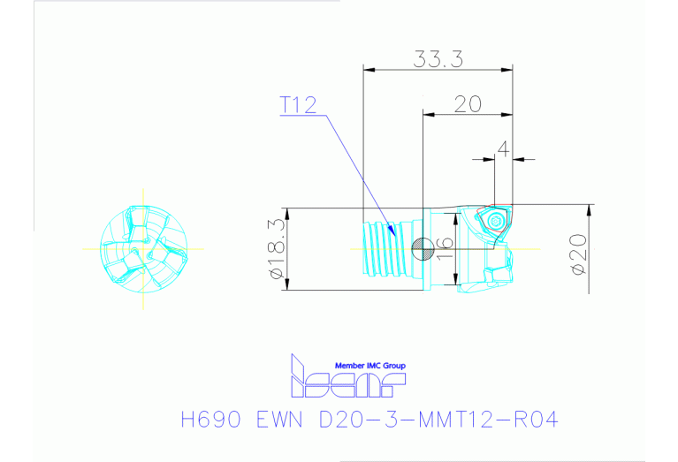 H690 EWN D20-3-MMT12-R04