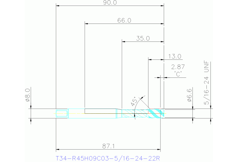 T34-R45H09C03-5/16-24-22R