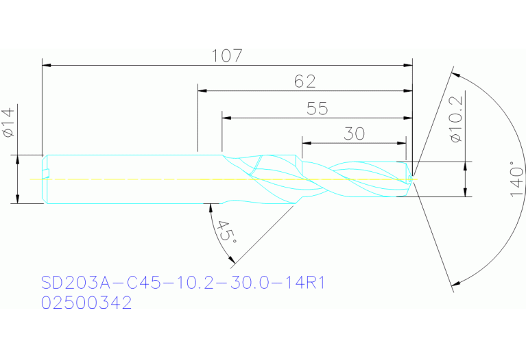 SD203A-C45-10.2-30.0-14R1