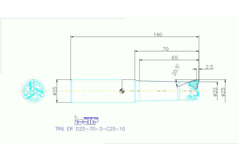 TR6 ER D25-70-3-C25-10