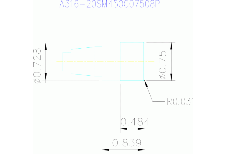 A316-20SM450C07508P 1030