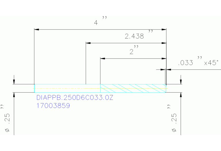 DIAPPB.250D6C033.0Z CVDDIA