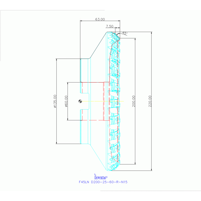 F45LN D200-25-60-R-N15