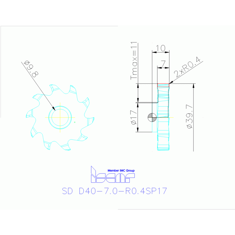 SD D40-7.0-R0.4SP17 IC908