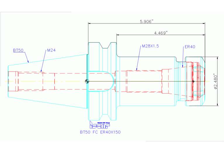 BT50 FC ER40X150